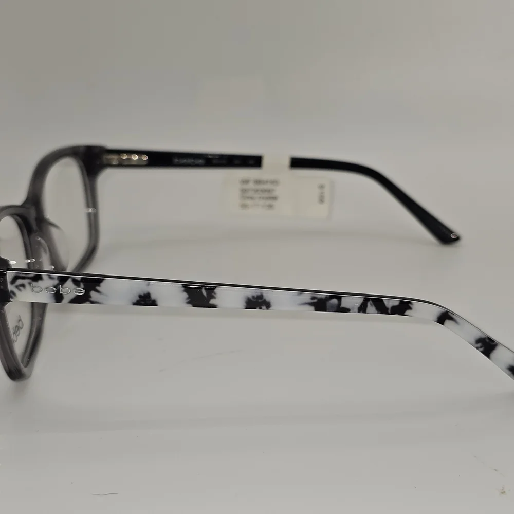 Bebe BB 4163‎ Grey Crystal Eyeglass Frames 55 17 135